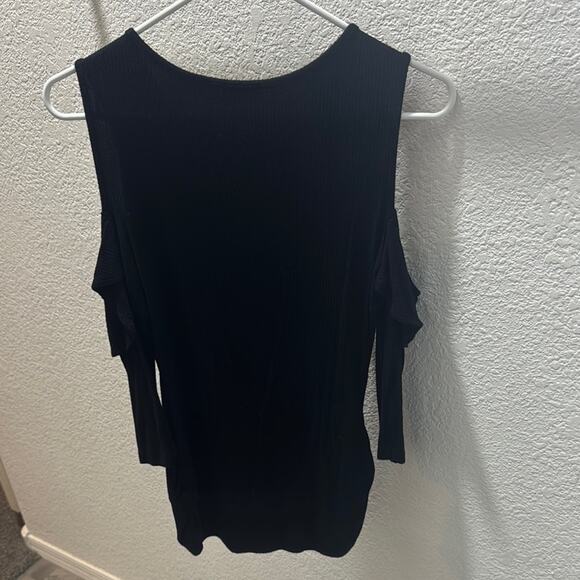 Candies Blue Ruffled Tank Top with Bib Collar - Picture 2 of 3